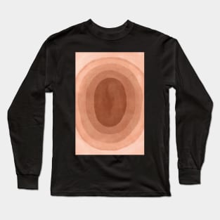 Warm geometric boho circles Long Sleeve T-Shirt